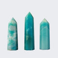 Wholesale Natural Crystals Healing Stones Caribbean Calcite Crystal Wand Point Tower