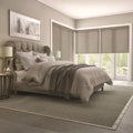 ZSTARR Customized 100% Blackout Alexa Zigbee Home Auto Smart Motorized Window Roller Blinds Shades for Living Room French Window