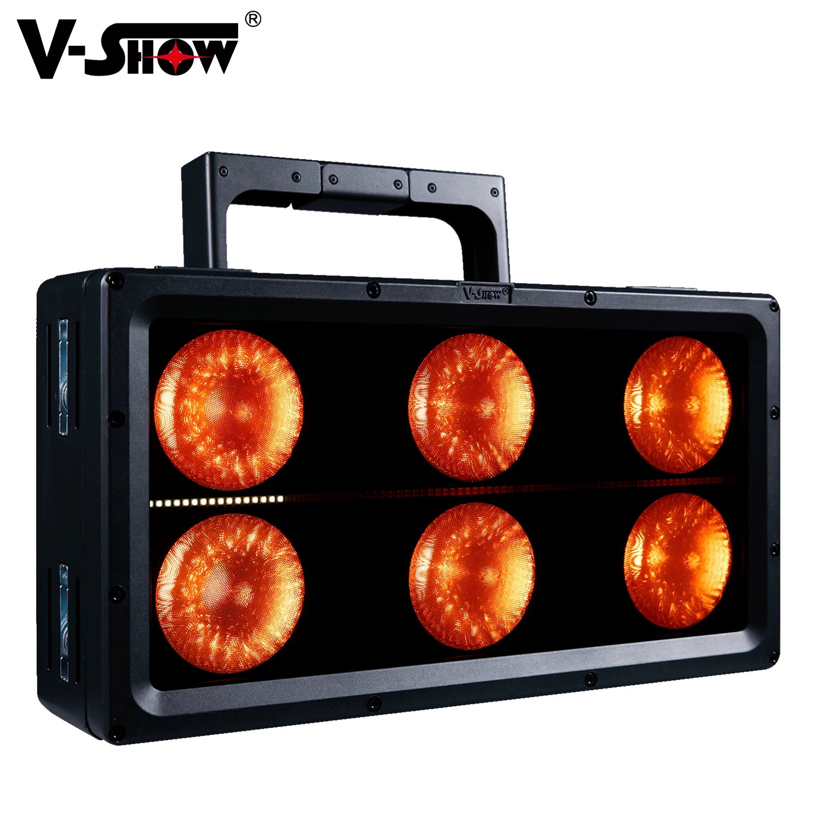 VSHOW L8 Luna 6 Eye Blinder  6pcs 100W RGBWW+80pcs 4W Cold White 10 Group Pixel Blinder Light Outdoor IP66 6 Eyes Blinder