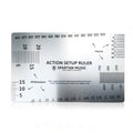 304 Stainless Steel Eco-Friendly Guitar Setup & Repair Tool String Action Ruler Gauge Silver/Black for Consumer Electronics Use