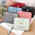 Fashion Carteras De Mujer Faux Leather Card Holder for Ladies Wallets and Purses Women Mini Cute Carteira Feminina