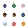 Wholesale Polished Natural Mini 20MM Crystal Cute Planet Shaped Stone Pendants for Home DIY Jewelry Making