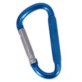 HXY Custom Aluminum Carabiner Keychain D Shape Flat Side 48*24.5*4MM Offset Printing Stylish Fashion for Camping No MOQ