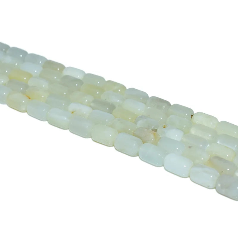 Wholesale 6*9mm Multicolor Moon Stone Tube Beads Natural Pink Gemstones for DIY Jewelry Making
