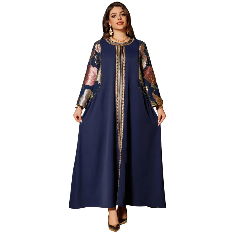 Women Long Sleeve Muslim Dress Middle Eastern Islamic Muslim Clothing High Quality Abaya Long Dress