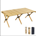 Tuoye Ready to Ship Outdoor Pine Foldable Picnic Table Egg Roll Table Aluminum Portable Camping Table With 4 Chairs Sets