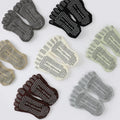 Breathable Mid-calf Yoga Socks Solid Color Striped Anti-slip Sports Pilates Socks Dance Fitness Training Socks