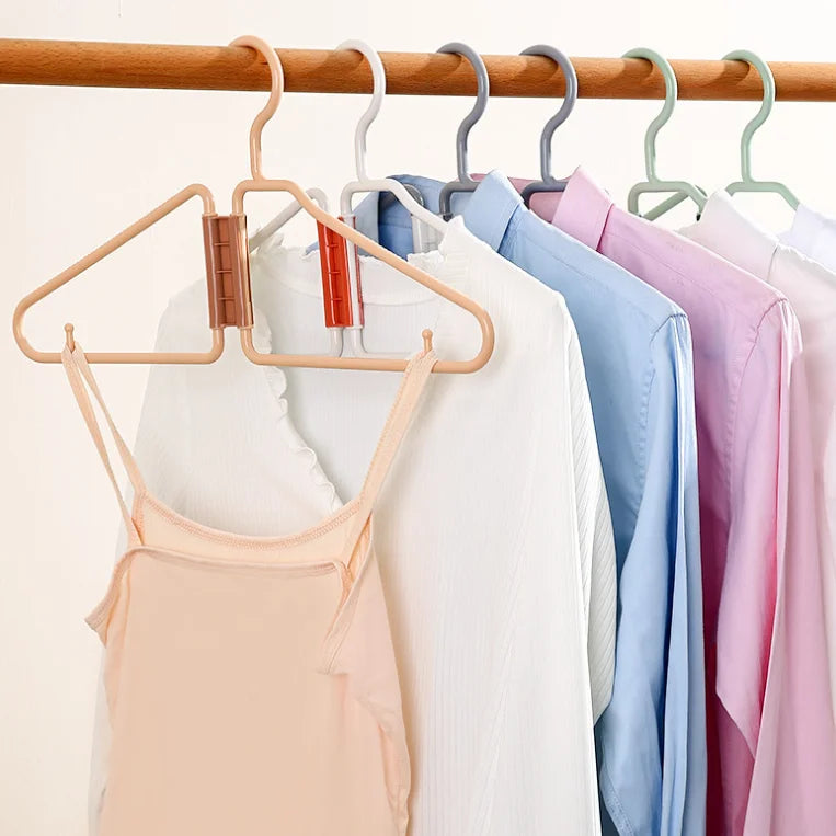 Lavinia Wholesale Save Space Half Foldable Hanger Plastic Travel Hangers Foldable