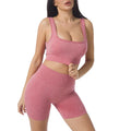 Spandex Two-piece Spring and Summer Clothes Sportswear Plus Size Yoga Training Suit Women Gym Fitness Suit