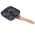 Modern 4-Hole Frying Pan Eco-Friendly Flat-Bottomed Egg Pot Kitchen Non-Stick Fried Pan Hot Sale Cooking Pot Pan