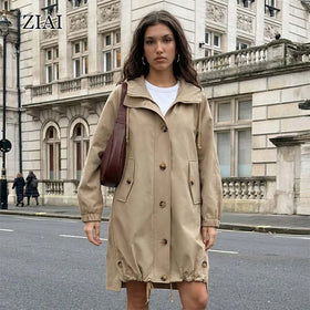 Spring New Trench Coat Fashion Style British Style Women Trench Coat