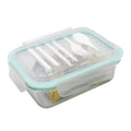 Factory Direct Eco-Friendly Bento Lunch Box Plastic Lid Cheap Wholesale High Borosilicate Glass Container 3 Compartments
