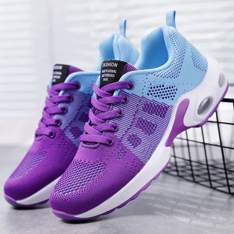 Factory Wholesale Fashion Sports Leisure Running and Walking Casual Shoes Women Sneakers