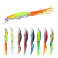 Wholesale JIZ001 14cm 40g Saltwater Trolling Luminous Lifelike Octopus Squid Skirts Jig Fishing Lures for Tuna Marlin