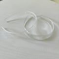 2.5cm Thick Plus Clear Teethed Plain Plastic Headbands  Base Non-slip PC Hair Hoops Hairbands for DIY Women Accessories Hairband
