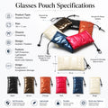 Customized Ultra-Lightweight Soft Down Feather Material Eyeglasses Glasses Protection Storage Pouch Bag for Sunglasses