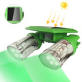 Solar Motion Sensor Lights 23ft Sensing Distance 14 LED Waterproof Garden Lighting Green Hunting Feeder Lights for Hunting
