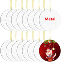 Sublimation Aluminum Ornaments Blank 2.75 Inch Double Sided Christmas Tree Decor Metal Sublimation Aluminum Ornament Blanks