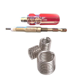M2.5 Custom 304 Stainless Steel Wire Thread Insert Tailless Screw Sleeve Fasteners Natural Surface Metric Aluminium Alloy Carton