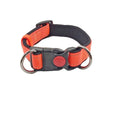 Kingtale Pet Supplies Nylon Webbing Neoprene Padded Locking Reflective Pet Dog Collar with Lock