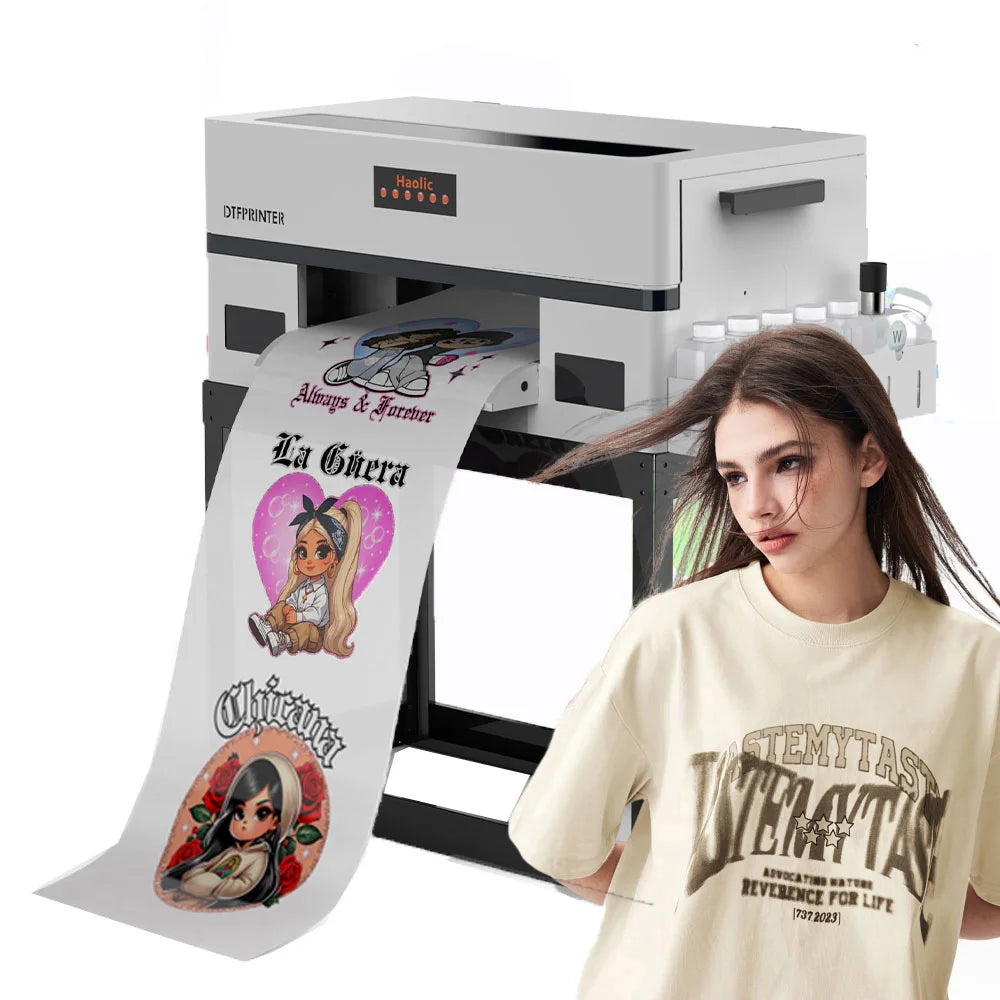 New A3 Desktop DTF Printer for Tshirt Printing Small Business XP600 Head Machine with DTF Shaker and Dryer 1-Year Warranty