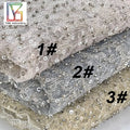 2022 New Super Density French Metal Wire 3d Beaded Sequins Lace African  Embroidery Lace Fabric for Dress