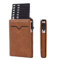 Yamo New Anti-theft Card Case Magnetic Mobile Phone Wallet Flap Pop-up Credit Card Holder