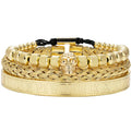 Fashion Wholesale Non Tarnish Jewelry 18K Gold Plated Stainless Steel Skull Charm Bracelet Bangle for Women Men