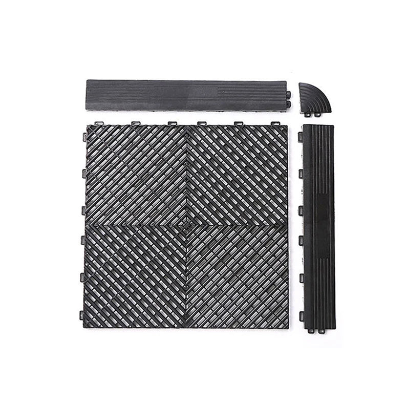 Anti Slip Interlocking Pp Garage Tiles Free Shipping Plastic Splicing Floor Grille for Car Wash