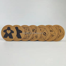 9 Cork coaster Flower Cork coaster Cat Ceramic Coasters with Cork