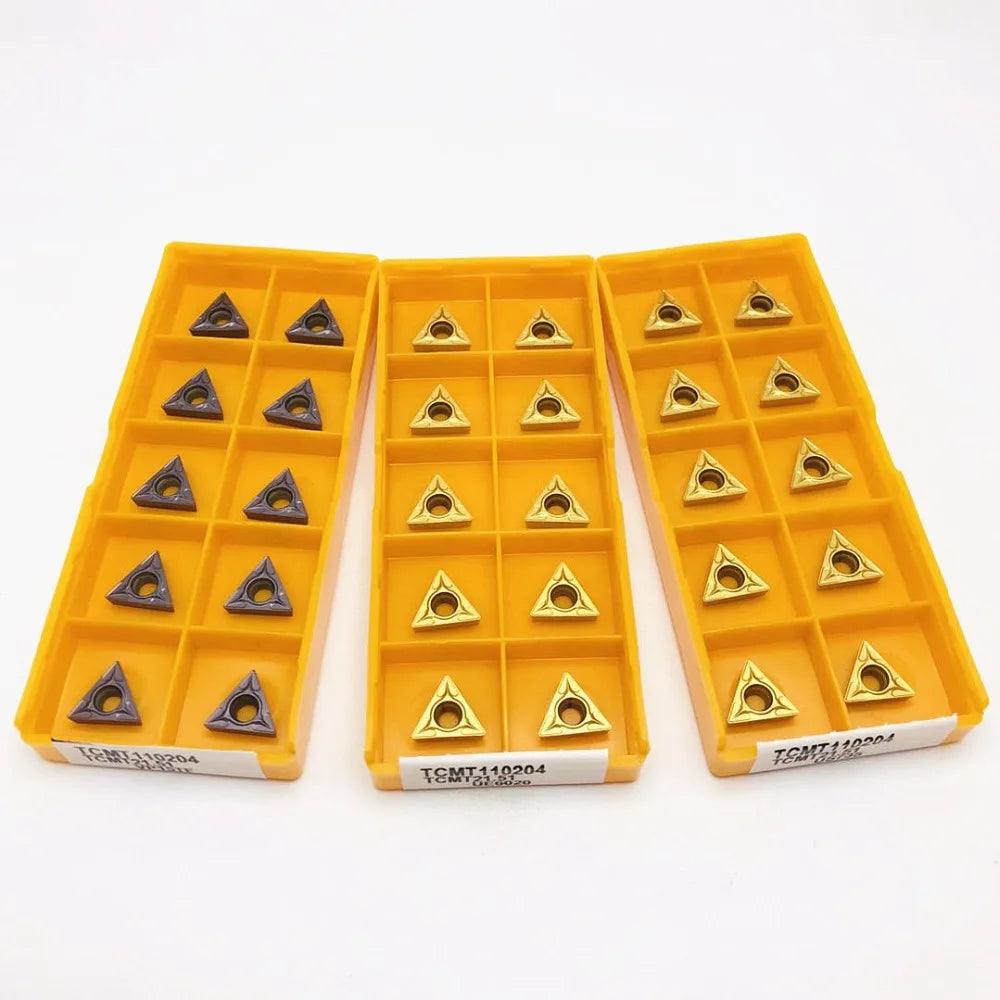 CNC Tool TCMT110204 VP15/UE6020/US735 Triangle Carbide Blade Metal Turning Tools Machine Milling Tool TCMT110204 Car Blade
