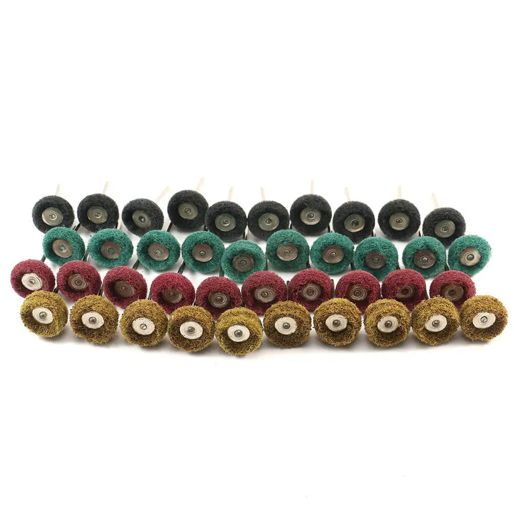 Satin Finish Mini Rotary Tool for Jewelry Abrasive Grinding Scouring Pad Polishing Wheel