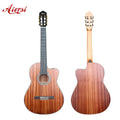 Aiersi Brand Cheap Price Matte Finish Cutaway Classical Guitar with Natural Color