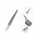 ELITER Factory in Stock Titanium Material 50 Degree Tip Solinberg Tweezers Volume Eyelash Snappy Tweezers OEM Customizable