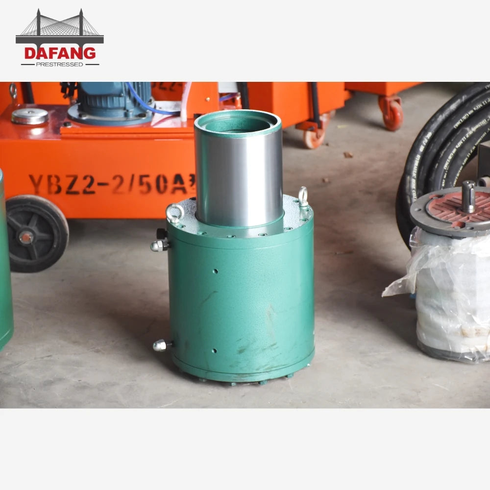 200t Post Tension Concrete Stressing Jack Long Stroke Prestressed Hollow Hydraulic Jack Cylinder
