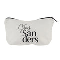 Custom Brand Logo Cotton Canvas Jewelry Organizer Bags with Zip for Travel