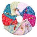 Wholesale Silk Brocade Pouch Silk Bag Candy Coin Gift Bag Pouch Small Jewelry Packing Chinese Luxury Jewellery Packaging Display
