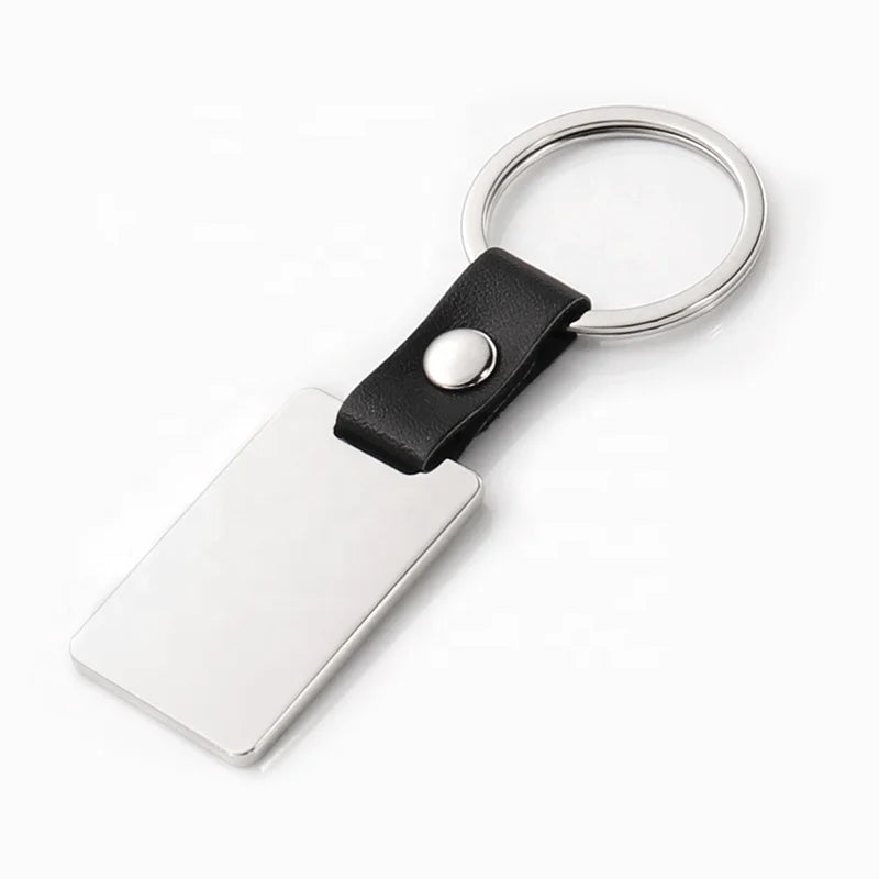 Blank Rectangle Metal Buckle Keychain Custom for Promotion Gifts Wholesale Sublimation Keychain