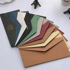 Luxury Custom Classical Paper Envelopes With Printing logo Sliver/gold Foil Wedding Invitation Colorful Envelope