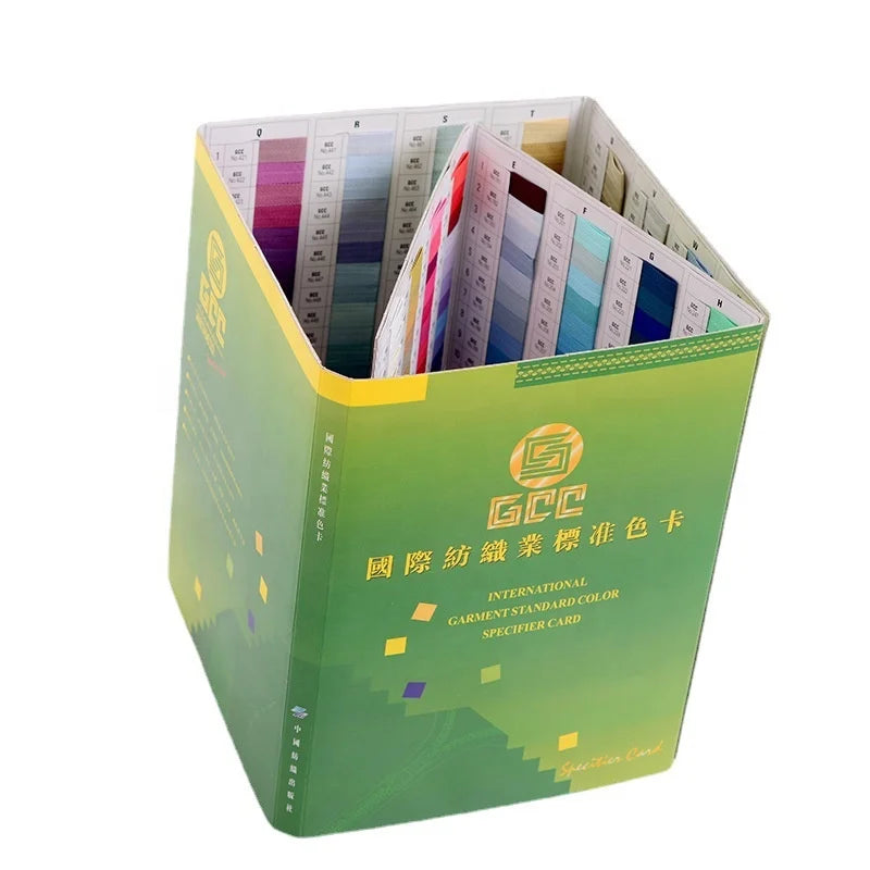 Colored Board GCC the Zipper Yarn Textile Industry Specifies the Use of GCC Zipper Color Cards