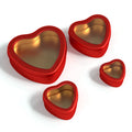 New Arrival Custom Heart Shape Valentine's Day Tin Box Packaging Cookies Packaging With Window