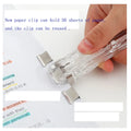 50pcs New Design Custom Black Binder Clips Paper Clamps Clips White Paper Clips Gifts for Kids Children Office School Stationery