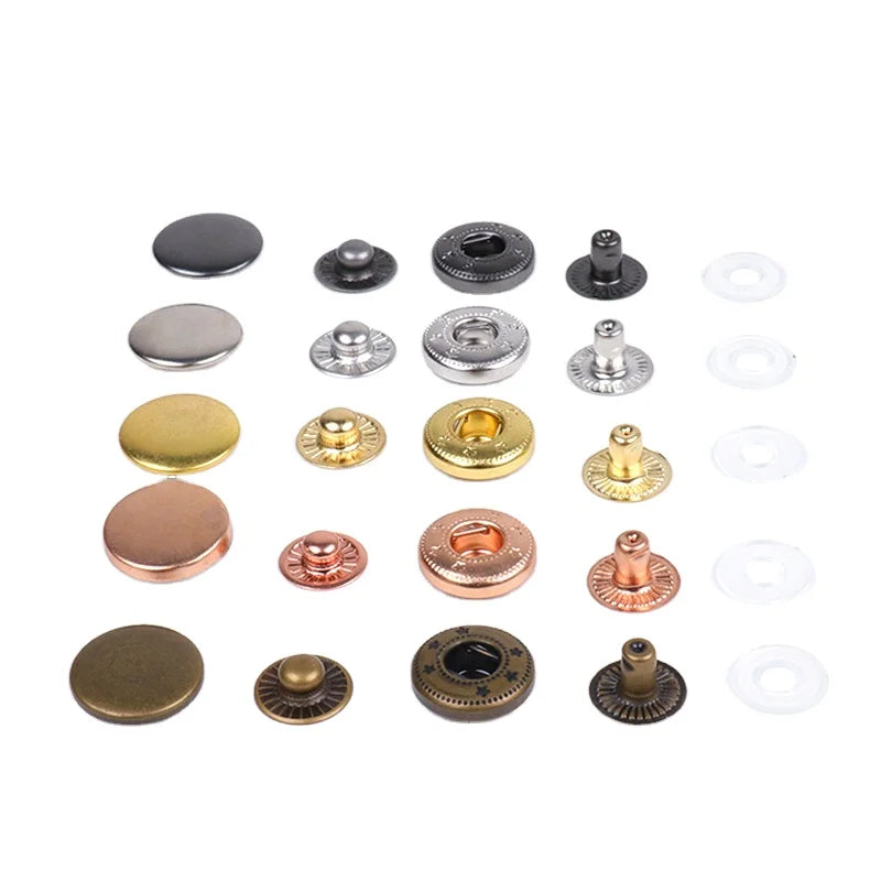 Hot Sale Steel Snap Button for Clothing Leather Buttons Brass Round Nickel-free Plating