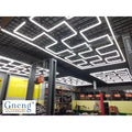 China Manufacture Aluminum Garage Lamp Hexagon Led High Brightness Gym Light S-shaped Detailing Light Car Workshop Light