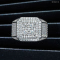 Pass Diamond Tester Top Quality Men Silver D-vvs1 Moissanite Jewelry Diamond Hip Hop Iced Out Ring
