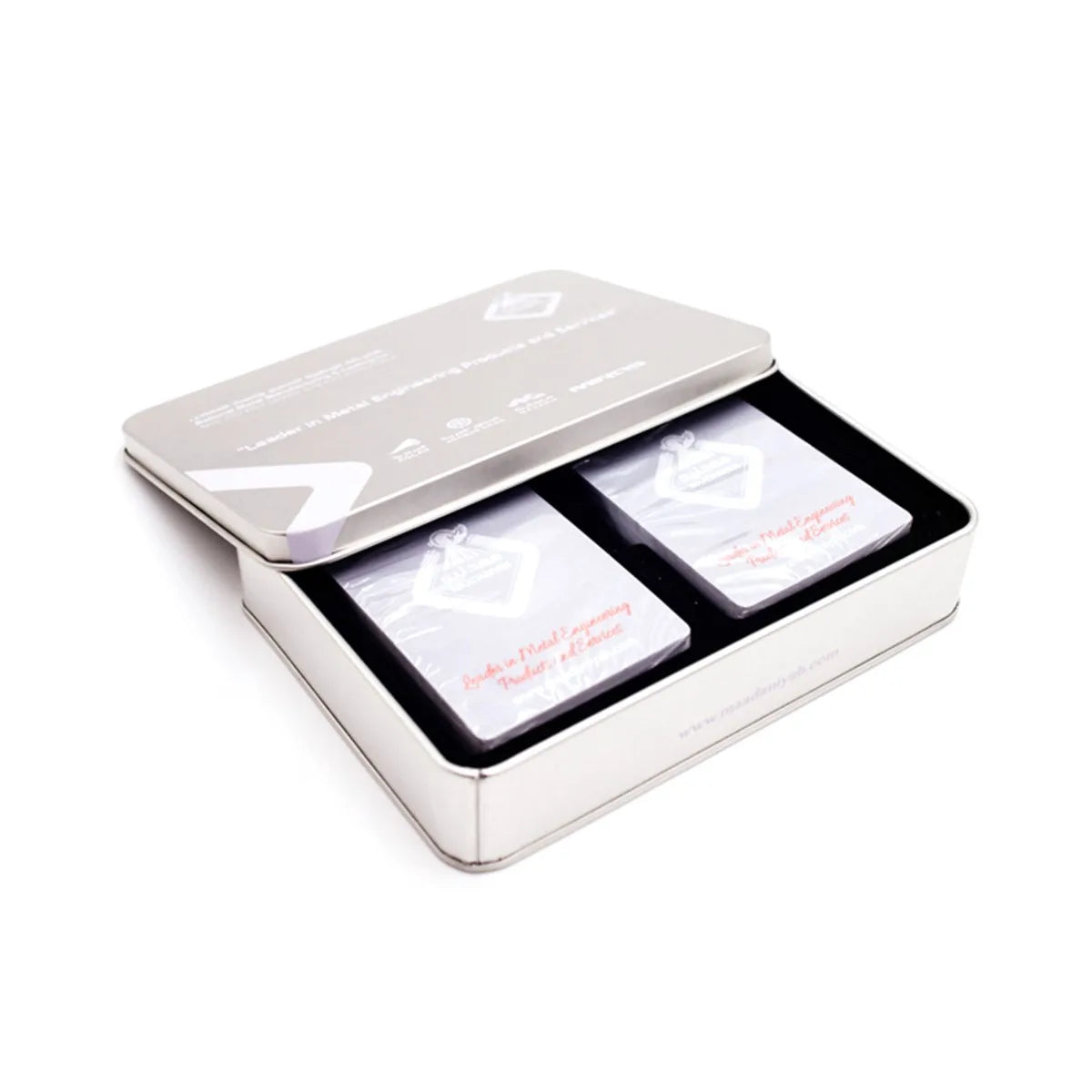 OEM ODM Custom Metal Tin Box Scatola Latta Gift Candy Can Playing Card Packaging Wholesale Metal Cans for Custom Gift Boxes