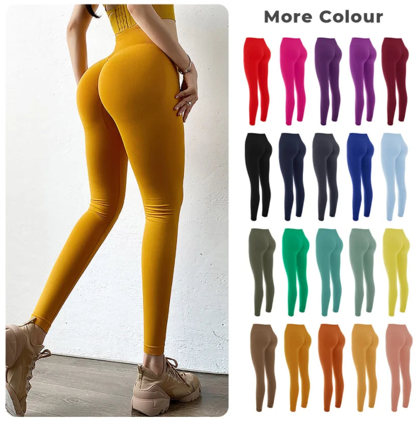 20 Colors Fitness Clothing Women Running Sports Leggings Hip Lift High Waist Elastane Yoga Pants