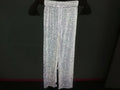 High Light Visibility Grey Reflective Thread Knitting Fashion Pants Reflect Yarn Weaving Trousers for Women Night Running