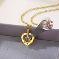 Women Valentine's Day Heart Photo Projection Pendants for Necklace  Customized Photo