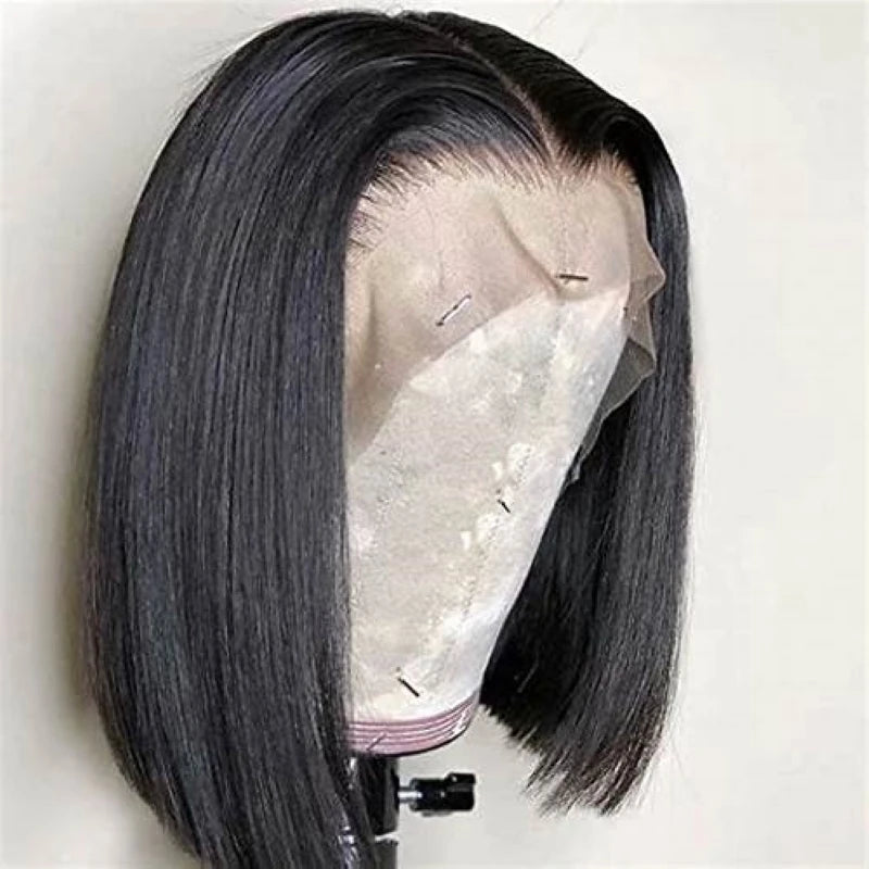 Wholesale 13*4 for Lace Frontal Short Bob Wig Peruvian Bob Lace Front Human Hair Wig Transparent Wig for Black Women